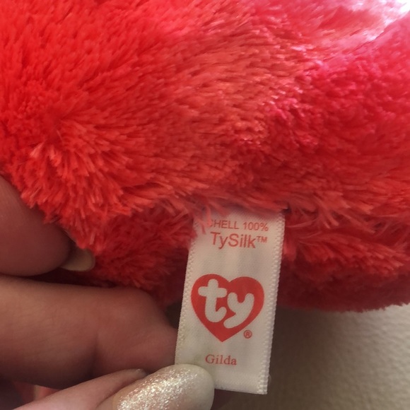👀4/$25 Ty Beanie Boo Gilda Pink Flamingo, Multicolour - Picture 12 of 12